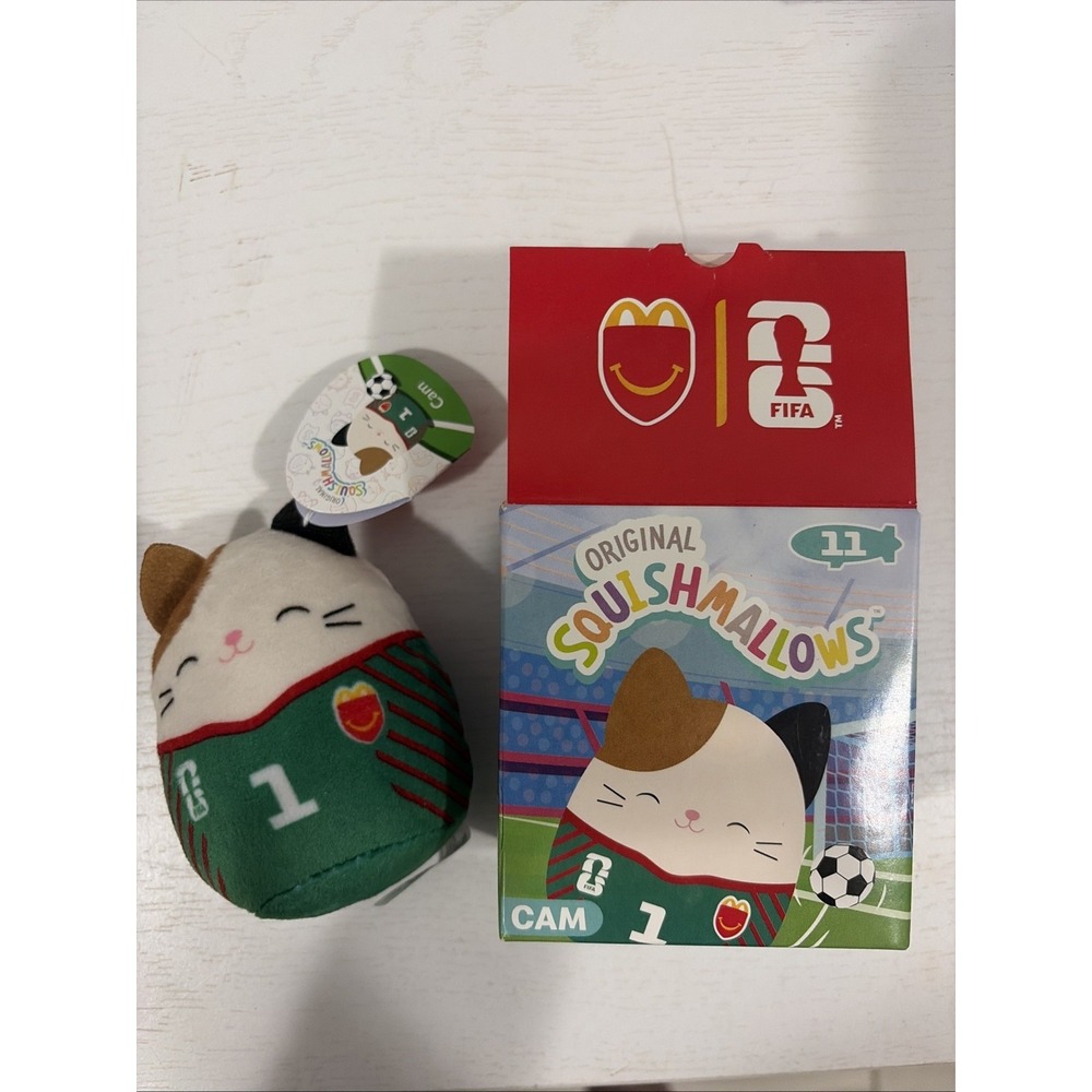 Squishmallows McDonald's Cam the Cat FIFA World Cup Happy Meal Toy